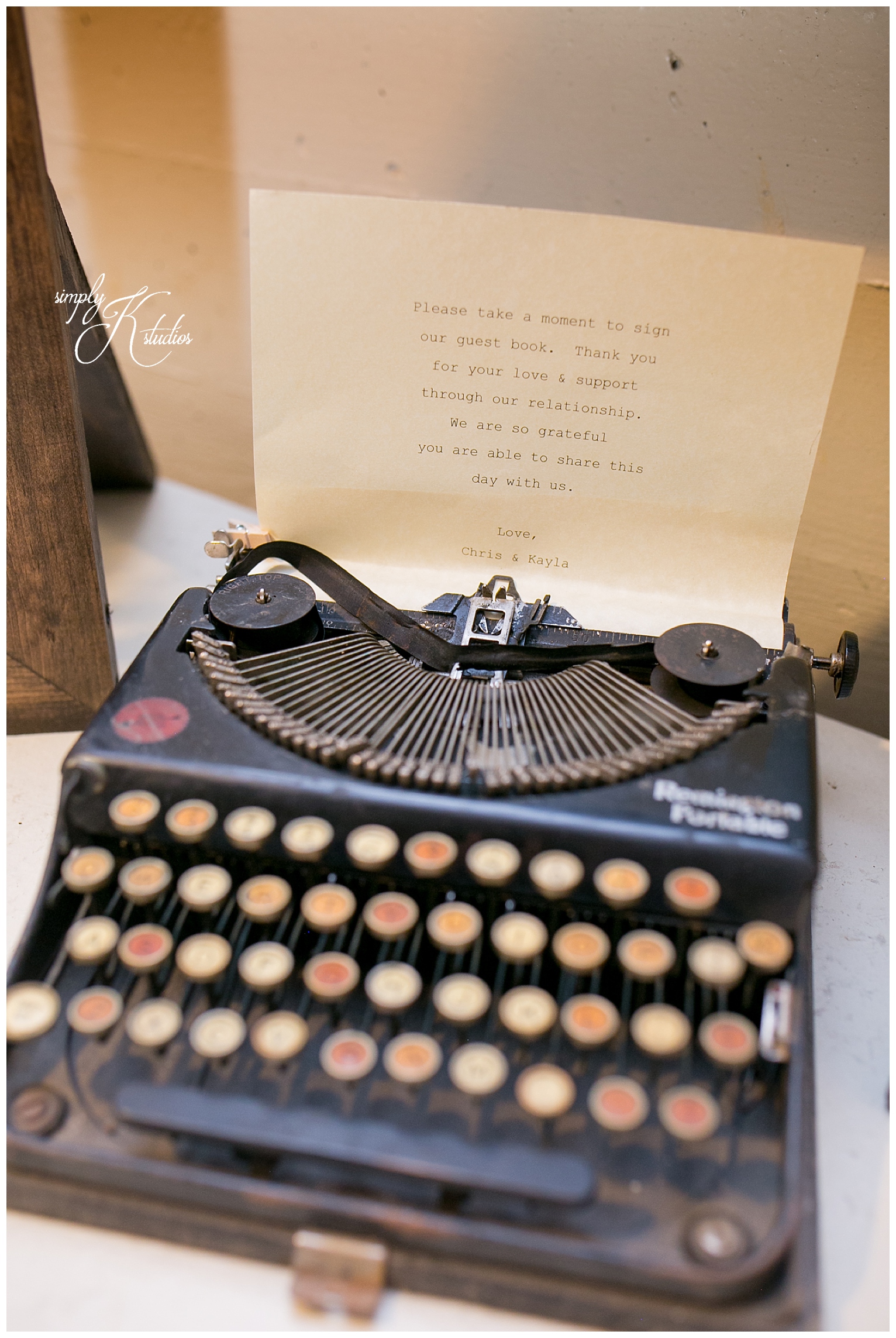 Vintage Typewriter at a Wedding.jpg