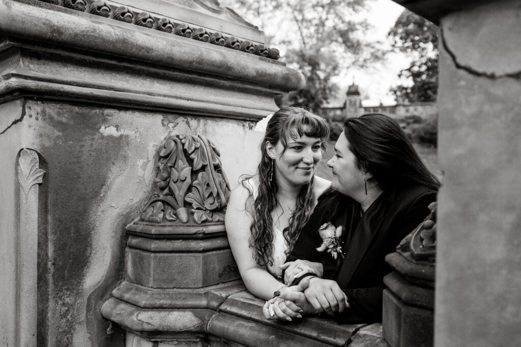 romantic nyc elopement moments at bethesda terrace