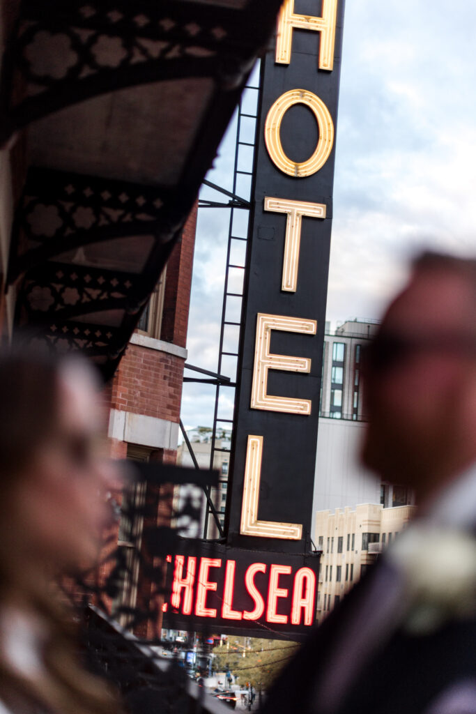 edgy nyc elopement at hotel chelsea