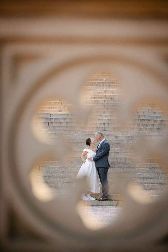 romantic nyc elopement moments at bethesda terrace