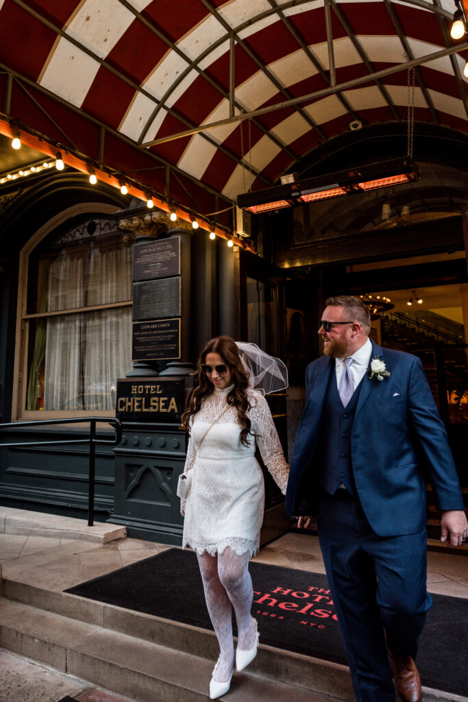 edgy nyc elopement at hotel chelsea