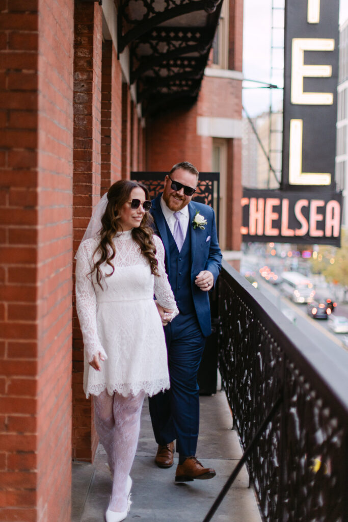 edgy nyc elopement at hotel chelsea